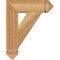 Ekena Millwork Traditional Arts & Crafts Rough Sawn Bracket, Western Red Cedar, 4"W x 16"D x 20"H BKT04X16X20TRA03RWR - alternate 4